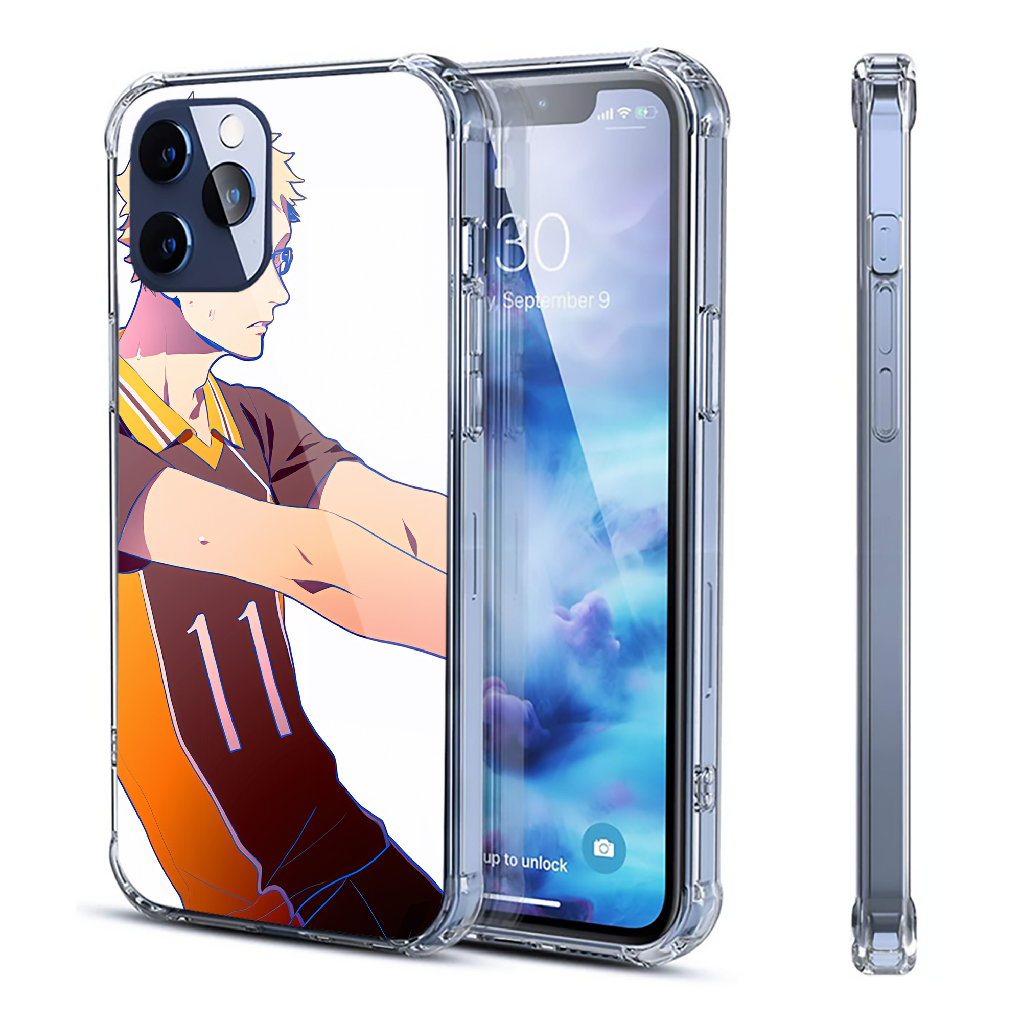 （画像用） ハイキュー!! Haikyu!! 【iPhone 12シリーズ対応】透明スマホケース（クリアソフトケース）